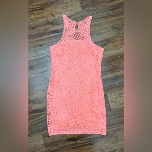 Size Medium Lilly Pulitzer Neon Tangerine Crochet Dress